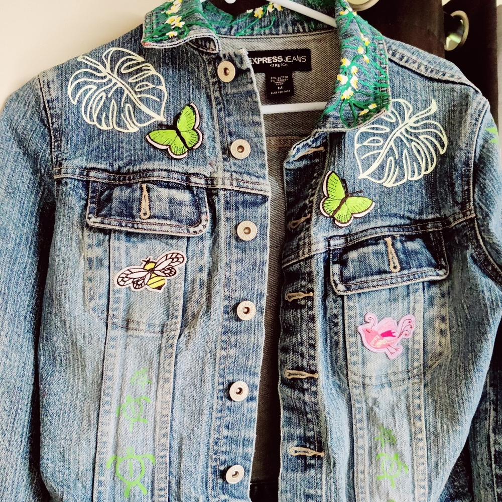 Handpainted Denim Jacket - Picture 15 of 16
